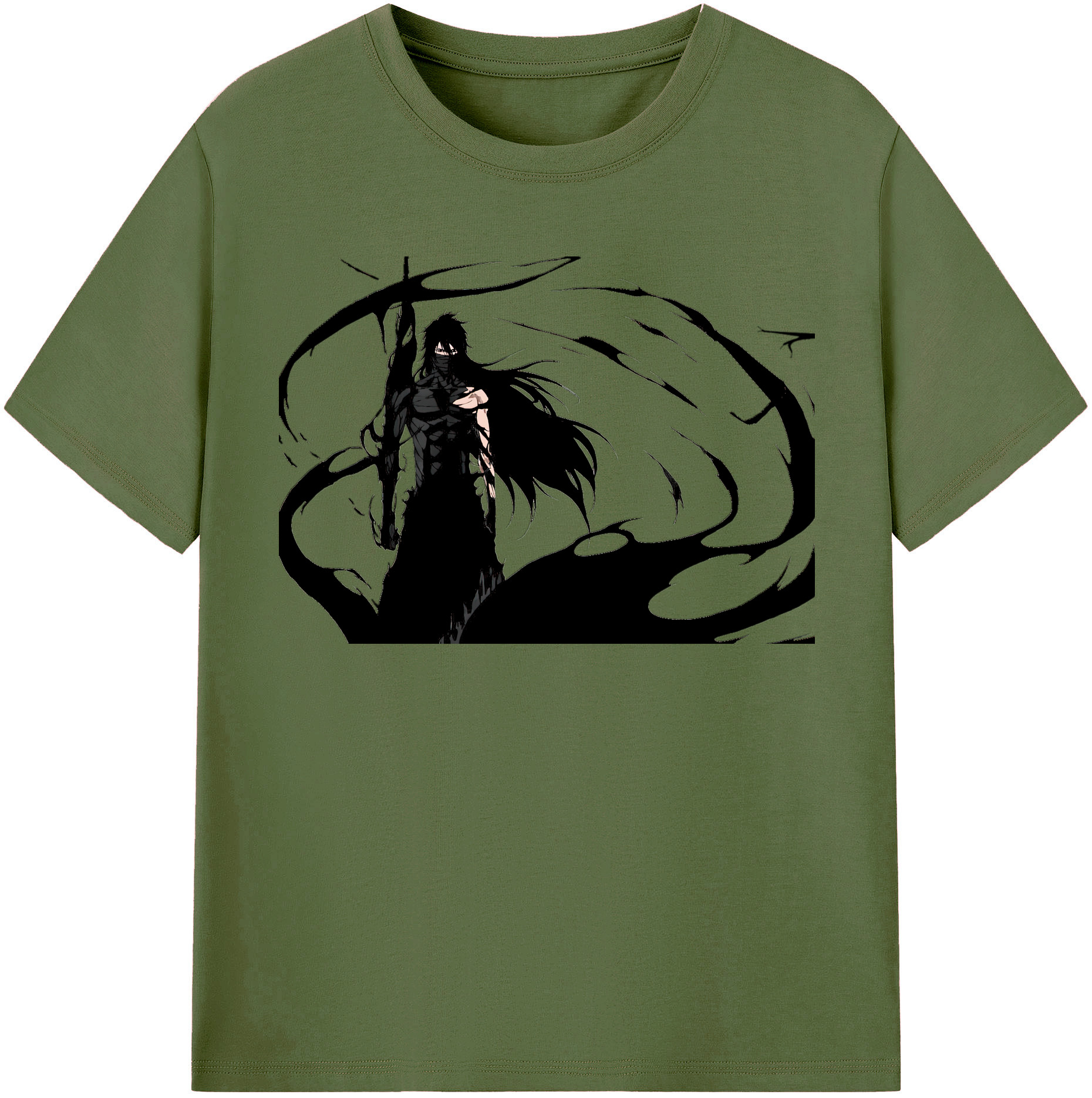 （画像用） ブリーチ 黒崎一護（くろさき いちご）BLEACH Kurosaki Ichigo 綿100％半袖Tシャツ（フロントプリント）